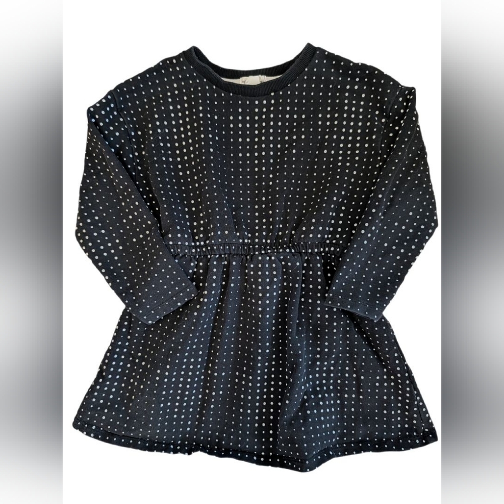 🇨🇦 Miles The Label Polka Dot Kids Casual Dress - Black and White